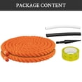 thumbnail image 4 of Endoto Thick Rope Shoe Laces for Air Force 1, Chunky Twisted Round Cotton Shoelaces with DIY Custom Accessories for AF Sneaker Shoes(Color:Orange,Size:10MM), 4 of 7