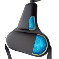 Tektrum Orthopedic Firm Gel Foam Back Support Lumbar Cushion for Home/Office Chair, Car Seat - Best for Back Pain, Sciatica, Tailbone Pain Relief, Improve Posture - Black (TD-GS1507-BLK)