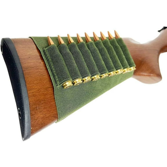 VISM ButtStock Rifle Cartridge Holder, Green