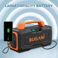 thumbnail image 5 of BUGANI Altavoces Bluetooth, Potente Altavoz Inalámbrico Portátil IPX7 Altavoz Impermeable, Altavoz Exterior con Asa Tiempo de Reproducción 24H, Soporte Micrófono AUX USB Adecuado para Fiesta, Piscina,, 5 of 5