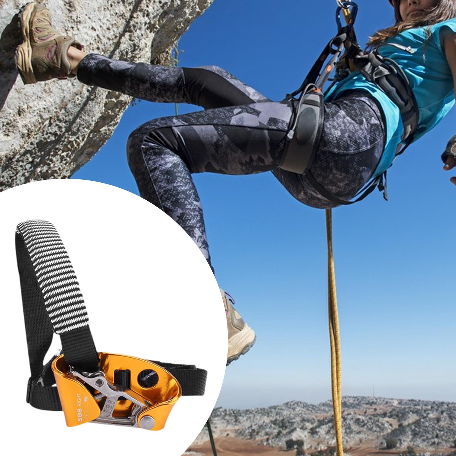 GARENDE Climbing Ascender for 8-13mm Rope for Tree Climbing Outdoor Sports Exploring Right Foot Yellow