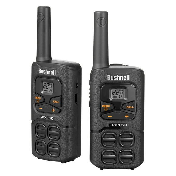 Bushnell Aventure 32KM Radios 2 Voies - FRS 0,5 Watt Longue Portée Rechargeable Talkie-Walkie 2 Pack LPX150