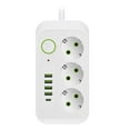thumbnail image 1 of Multiprise Blanche 2M Prise EU Multi-Standard Rallonge avec Chargeur Rapide USB Type-C, 1 of 5