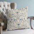 thumbnail image 4 of Pillow Covers 20x20 Set of 2, White Grey Flowers Throw Pillow Covers Decorative Couch Cushion Cover, Spring Floral Modern Abstract Art Microfiber Soft Square Pillowcases for Bedroom Living Room Sofa, 4 of 9