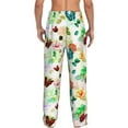 thumbnail image 3 of Goofa Floral Vintage Printed Soft Pajama Pants for Men, Wide Leg Comfy Casual Lounge Yoga Pants-XX-Large, 3 of 9