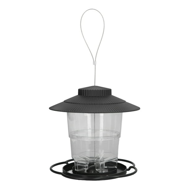 Comedero para pájaros, comedero para pájaros, comederos para pájaros duraderos de 1 l para comederos exteriores para pájaros salvajes, elegante y moderno