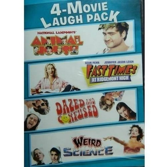4-Movie Laugh Pack (National Lampoon's Animal House / Fast Times At Ridgemont High / Dazed and Confused / Weird Science) (DVD)