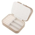thumbnail image 3 of Unique Bargains Portable Velvet Jewelry Box Organizer Khaki, 3 of 7