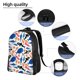 thumbnail image 5 of Disketp Cute Sea Animals Mochila Unisex de Apertura Lateral Completa, Mochila para Laptop para Escuela, Trabajo y Viajes, 5 of 8