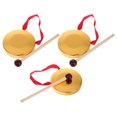 thumbnail image 4 of 3 Sets Gong with Mallet Copper Gong Traditional Chinese Percussion Instrument Gong Instrument Chinese Traditional Percussion Instrument, 4 of 8