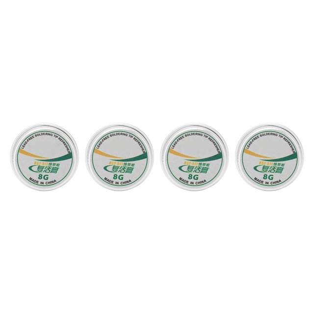 Pasta De Limpieza Para Refrescar La Punta De Soldadura, 4 Piezas Fácil De Llevar Pasta Desoxidante De Punta De Soldador Eficiente Para Cabeza De Hierro De Soldadura De óxido ANGGREK Otros