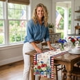 thumbnail image 4 of 4th of July Table Runner,Patriotic Flag Star Pattern Table Mat | Memorial Day Decorations - 250th Anniversary Fourth of July Kitchen Dining Table Decoration,72x13 Inch, 4 of 8