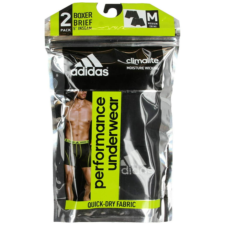adidas Performance Long Boxer Briefs 3 Pairs - Black, Men's Training