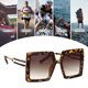 thumbnail image 5 of Gafas de sol cuadradas retras de moda europea y americana con montura grande, hechas de PC, 5 of 5