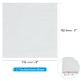 thumbnail image 2 of Uxcell Silver 6061 T651 Aluminum Sheet Metal Flat 6" x 6" x 1/4" 2 Count, 2 of 6