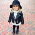 thumbnail image 6 of BJUTIR Girls Coat Cute Outwear Autumn Winter Girl Boy Kids Baby Outwear Leather Coat Short Jacket Clothes, 6 of 7