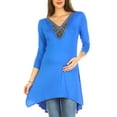 thumbnail image 2 of Women's Maternity Beaded Tunic Top - Extended Sizes Available, 2 of 4