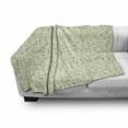 thumbnail image 3 of Daisy Soft Flannel Fleece Blanket, Realistic Garden Botany Artwork with Chamomile Flowers and Buds with Flying Ladybugs, Cozy Plush for Indoor and Outdoor Use, 50" x 70", Multicolor, by Ambesonne, 3 of 6