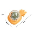 thumbnail image 1 of Bolas para lamer de hierba gatera de piña, juguetes de hierba gatera saludables, suministros para mascotas (naranja) Ndcxsfigh  Libre de BPA, 1 of 2