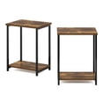 thumbnail image 4 of Mesa auxiliar Furinno Simplistic con estructura metálica, paquete de 2 unidades, pino ámbar, 4 of 6