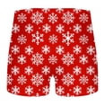 thumbnail image 3 of EOYWHK Christmas Boxer Briefs for Men with Elastic Waistband,Big and Tall Boxers Snowflake Print Seamless Silky 5" Inseam Pajama Brief Clearance,S-5XL, 3 of 3
