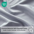 thumbnail image 5 of Shunjie.Home Fitted Sheet Only Queen Size 2 Pack, 100% Egyptian Cotton, 600 Thread Count, 16" Deep Pocket, Grey, 5 of 5