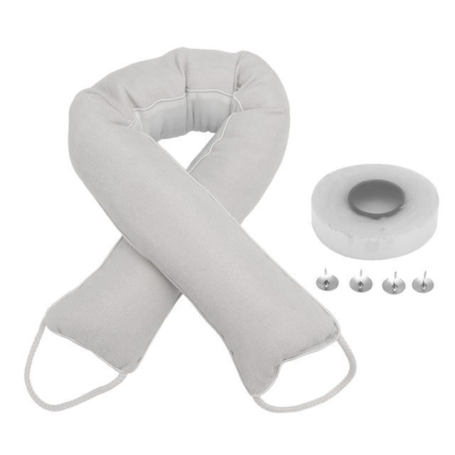 Burlete para puerta, antipolvo, antiruido, lavable, para el hogar, color beige