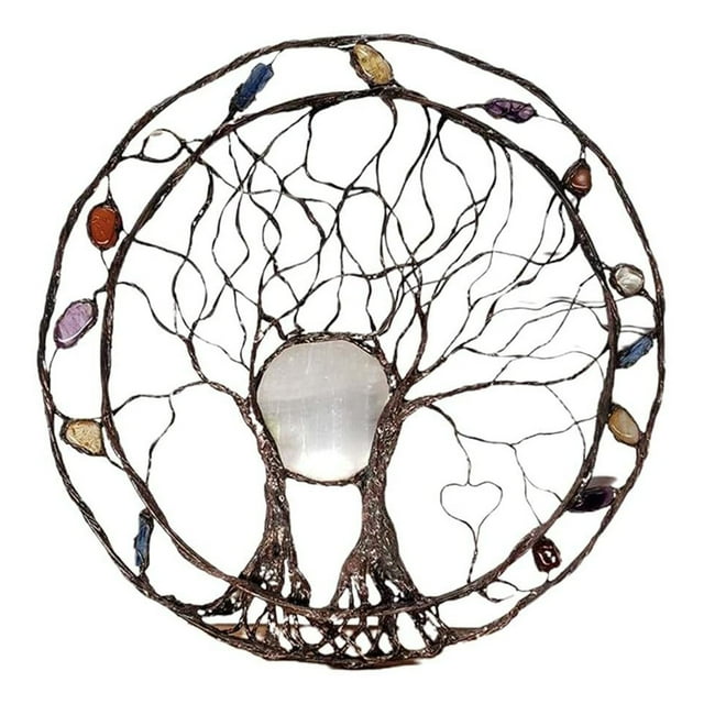 Metal Crafts Life Ring Wall Decoration Life Tree Iron Art Silhouette
