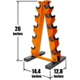 thumbnail image 4 of WF Athletic Supply 5-25Lb Rubber Coated Hex Dumbbell Set with A Frame Storage Rack Non-Slip Hex Shape for Muscle Toning, Strength Building & Weight Loss - Multiple Choices Available, 4 of 9
