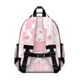 thumbnail image 3 of Pioneer Flower Floral Print Pattern Backpack for School, Cute School Bag with Adjustable Shoulder Straps and Padded Back, 15.25"x11.5"x5.25", 3 of 5