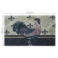 thumbnail image 4 of Sunnydaze Farmhouse Rooster Brown Rubber Kitchen Floor Mat, 23" x 35", 4 of 6