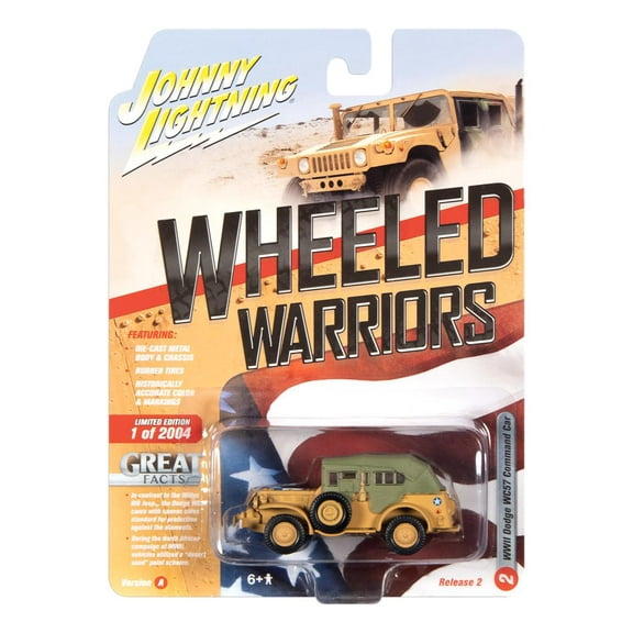 Johnny Lightning Wheeled Warriors Ver A Wwii Dodge Wc57 Command Car