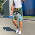 thumbnail image 6 of Logiee Whimsical Treehouse Painting Print Men's Pajama Shorts with Drawstring & Pockets,Sleep Shorts for Men,Sleepwear Bottoms,Elastic Waistband Loungewear-Small, 6 of 6