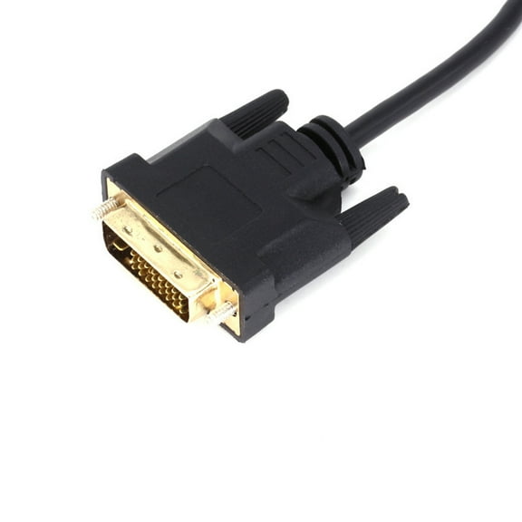 WHAMVOX  1080 P DVI to VGA Cable for Computer Black Adapter Male Men and Women