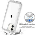 thumbnail image 5 of For iPhone 15 12 11 13 14 Pro Max SE XR XS XSMAX X 6 7 8 Plus Clear Transparent Shockproof Armor Glossy Plain Case Phone Cover, 5 of 7
