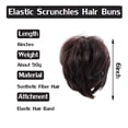 thumbnail image 4 of Synthetic Messy Bun Scrunchie Chignon with Elastic Bands Donut Straight Ponytail Hair Pieces, 4 of 7
