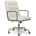 thumbnail image 1 of Scranton & Co Modern Executive Fabric Desk Chair in Cream, 1 of 12