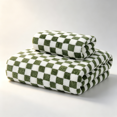 thumbnail image 5 of Checkered Towels, Soft Large Towels Quick Dry for Beach Pool Swim Bathroom Spa Shower Gym,29.53x13.78 Inch(Green), 5 of 5