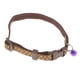 thumbnail image 3 of Collar de seguridad ajustable para cachorros y gatitos con correa para pasear, hebilla y cascabel de 30 cm marrón, 3 of 9