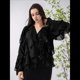 thumbnail image 4 of Blusa Informal Elegante para Mujer, de Larga, con Cuello en V y Volantes, Ideal para Oficina y Trabajo. Negro XS, 4 of 8