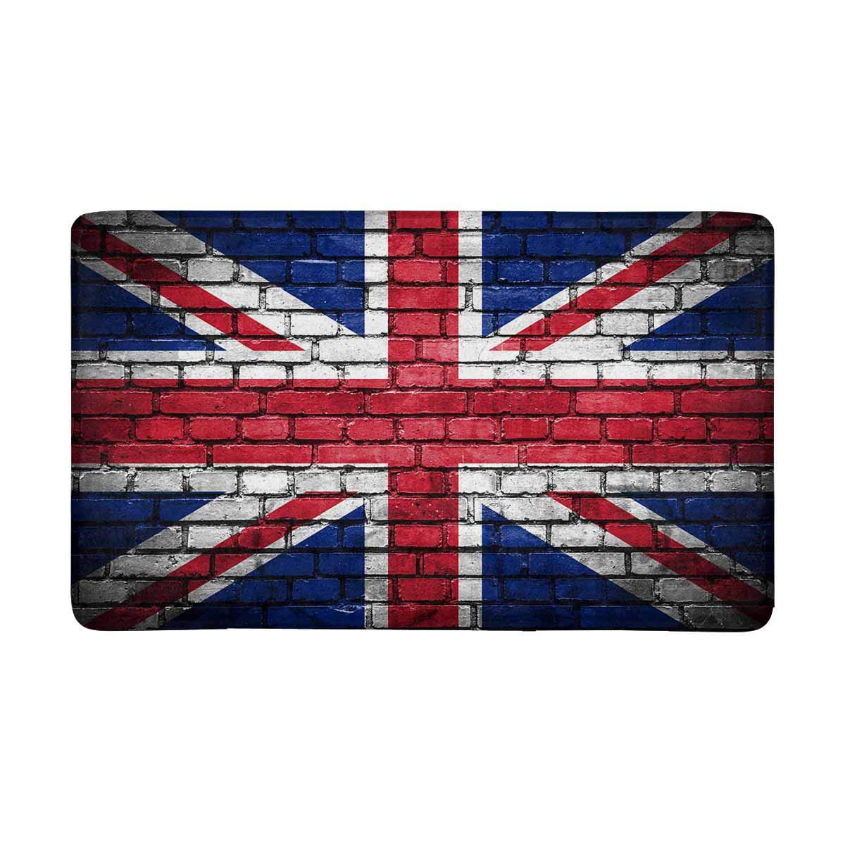 POP Brick Wall with Painted Flag of Great Britain Doormat Indoor ...