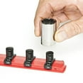 thumbnail image 2 of Ernst Manufacturing Ernst Manufacturing 8-Inch Magnetic Socket Organizer with 9 1/4-Inch Twist Lock Clips, Red - 8410M-Red-1/4 tool-trays, 2 of 3