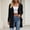 Black, variant on Ynynloco Long Cardigan Sweaters for Women Ribbed Knit Open Front Cardigan Long Sleeve Oversized Fall Winter Casual Coat with Pockets