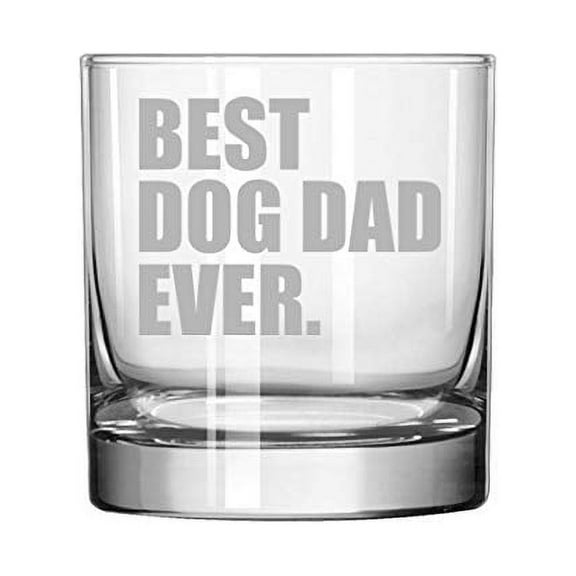 11 oz Rocks Whiskey Highball Glass Best Dog Dad Ever