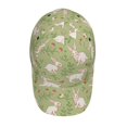 thumbnail image 4 of Kdxio Unisex Cute Rabbit And Flower Pattern Baseball Cap Unisex Washed Classic Adjustable Hat, 4 of 8