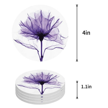 

ZHANZZK Tree of Life Set of 8 Round Coaster for Drinks Absorbent Ceramic Stone Coasters Cup Mat with Cork Base for Home Kitchen Room Coffee Table Bar Decor