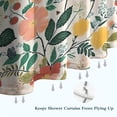 thumbnail image 6 of Pioneer Flower Floral Print Pattern Shower Curtain 84"x72" ,Bathroom Decorative Shower Curtains Set with 12 Hooks,Modern Waterproof Washable Shower Curtain, 6 of 6