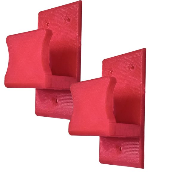 Ganchos De Pared Ahorrar Espacio GanLuxyRed 2 Pzs Grande 5x10cm Rojo.