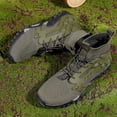 thumbnail image 3 of Zapatos de senderismo Botines de tobillo Zapatillas de deporte de malla de caña alta antideslizantes para hombres y mujeres, 3 of 9