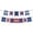 A, variant on Patriotic Banners,76-26 250th Anniversary Of Red Blue White Independence Day Banner Flag Bunting Garland Decor for 4th of July Memorial Day Decor Party Supplies